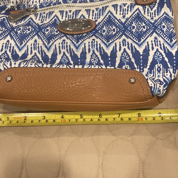 b.o.c. Flux Leather Cross Body in Blue and white - Picture 6 of 7